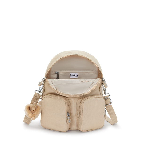 Kipling حقيبة FIREFLY UP — بيج لامع — صورة 3