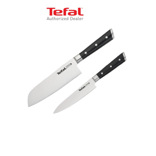 TEFAL ชุดเซ็ตมีด Ice Force 2 ชิ้น มีดซันโตกุ 16.5 ซม. + มีดปอก petty Knife 13 ซม. รุ่น K232S224