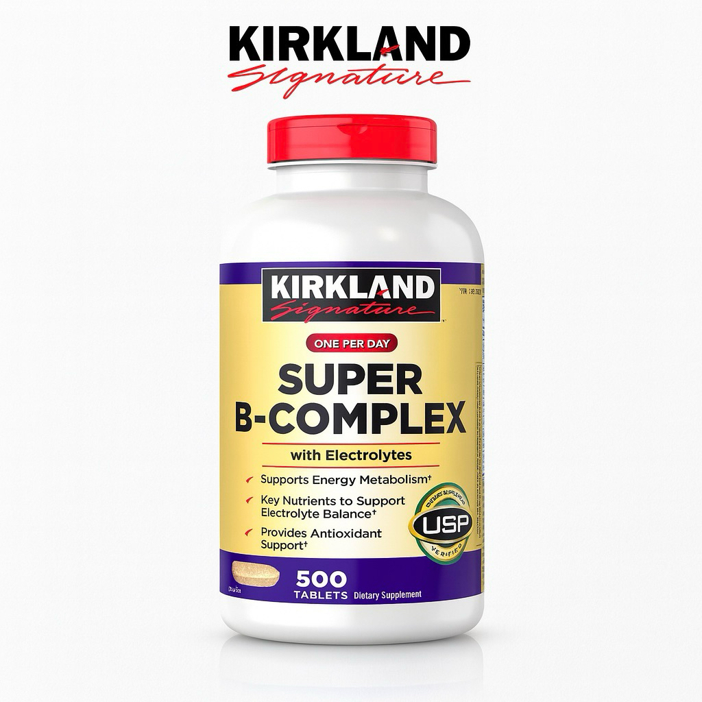 Kirkland Signature Super B-Complex with Electrolytes (500Tablets) วิตามินบีรวม