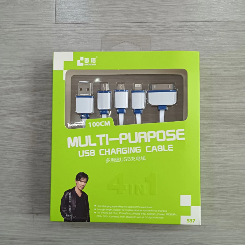 NJCAR1 สายชาร์จ USB 4in1 ยาว1เมตร ชาร์จไอโฟน ชาร์จสำหรับ สมาร์ทโฟน โทรศัพท์ สายusb thumbnail 5