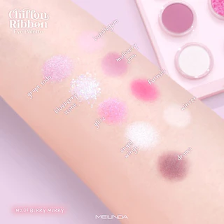MEILINDA CHIFFON RIBBON EYE PALETTE เมลินดา ชิฟฟ่อน ริบบ้อน อายพาเลท MC3135