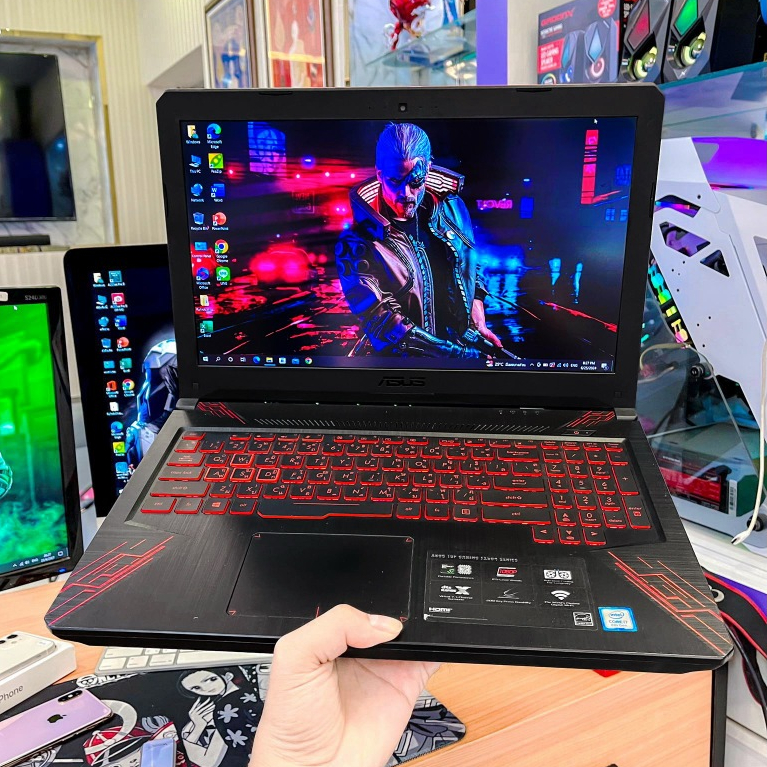 Ram16 ASUS TUF GAMING​ FX504 โน๊ตบุ้ค​เกมมิ่ง notebook gaming laptop i5-8300H​ gtx1050 ตัดต่อ เขียนแ