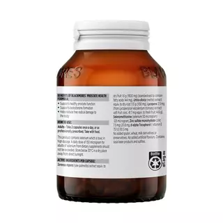 Blackmores Prostate Health Formula 60 Capsules สุขภาพของต่อมลูกหมาก ทางเดินปัสสาวะ ฮอร์โมนเพศชาย
