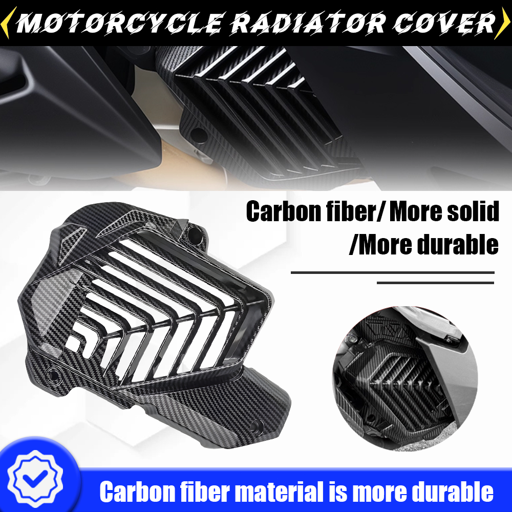 ครอบหม้อน้ำ(พร้อมส่ง)ศูนย์Giorno 125 /Pcx160 /Clik160 ใส่ได้ ทำเคฟล่าเปลือกแท้ศูนย์แท้ เงาสุดๆแล็คเก