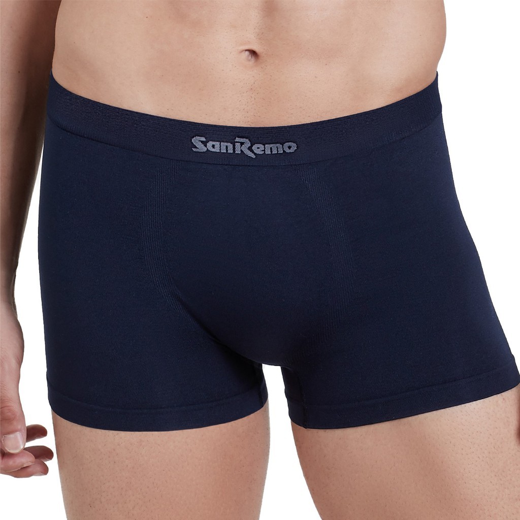 [คุ้ม 4 ตัว] Sanremo Boxer แซนรีโม กางเกงใน บ๊อกเซอร์ กางเกงในชาย ผ้านุ่ม กระชับ ยืดหยุ่นสูง ใส่สบาย NIS-SRMSL4 (4 P) - รูปที่ 3