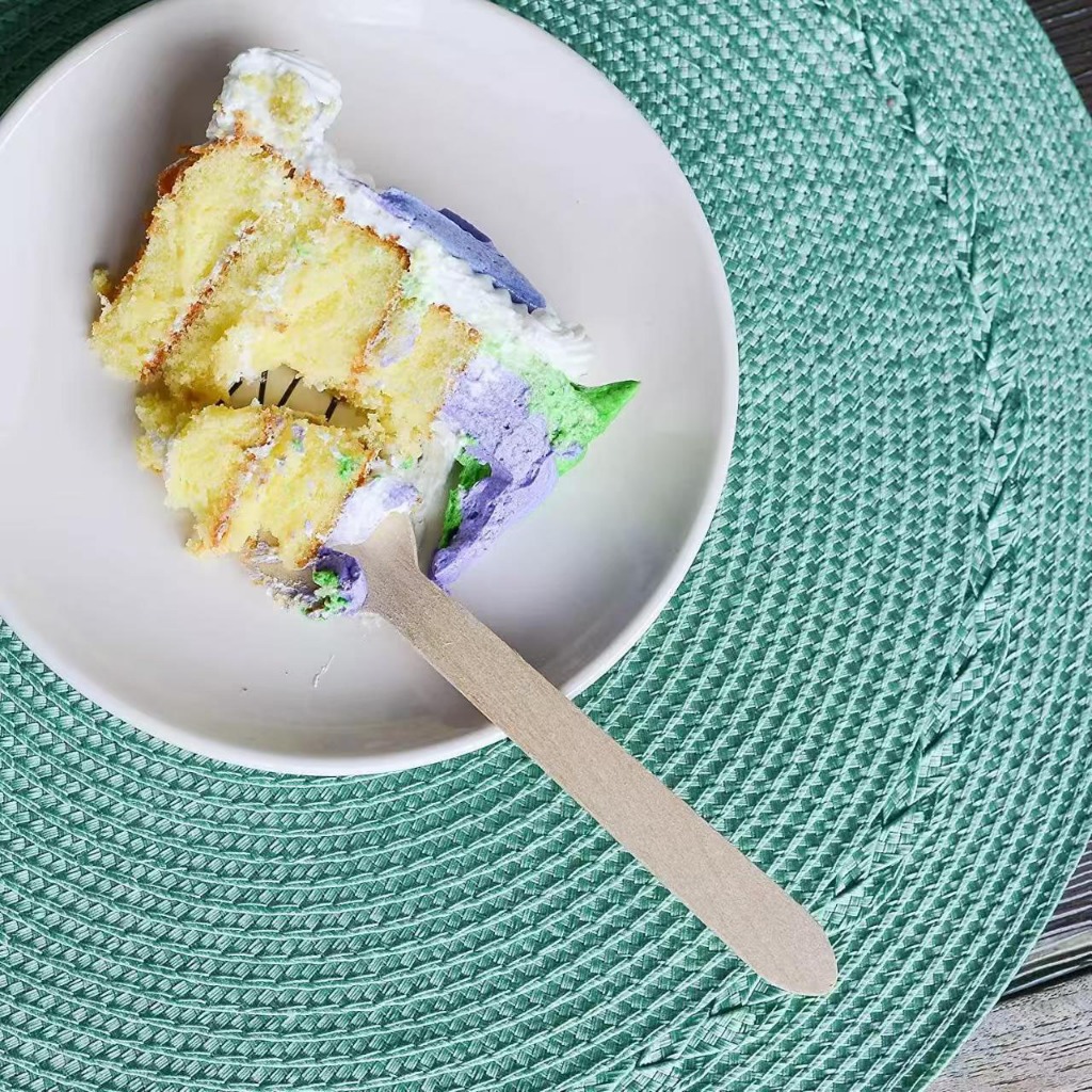 🌈ส่งฟรี🌈 ส้อมไม้ ช้อนไม้ 100 ชิ้น/แพ็ค ช้อน ส้อม ช้อนใช้แล้วทิ้ง ส้อมแบบใช้แล้วทิ้ง ช้อนเค้ก ช้อนขนม - รูปที่ 2