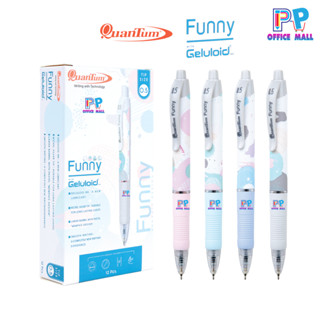 ปากกาลูกลื่น Quantum Funny   ควอนตั้ม ฟันนี่ 0.5 มม.หมึกน้ำเ…