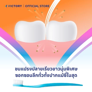 VICTORY แปรงสีฟันวิคตอรี่ สลิมม่า 2+1 Seasonal (คละสี)