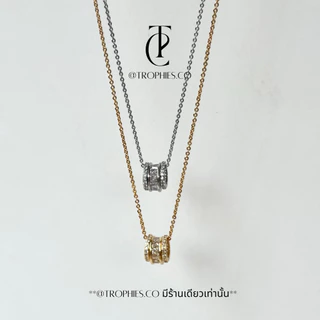 TROPHIES.CO - Gem garden necklace สร้อยคอห่วงเพชร สร้อยคอเพชร สร้อยคอมินิมอล