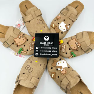 พร้อมส่ง (ของแท้ 100%) Sanrio x Hello Kitty รองเท้าแตะ