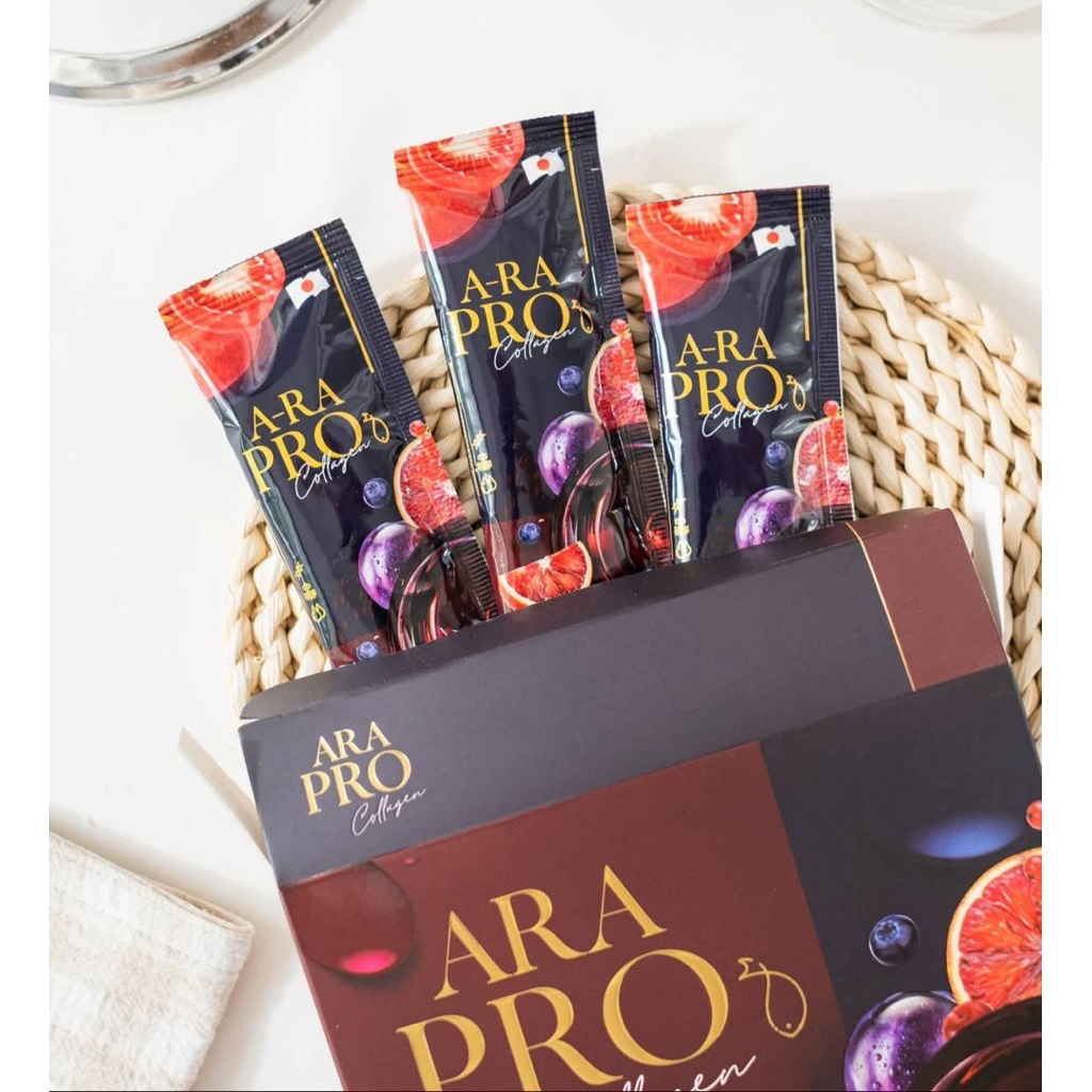 ARAPROCOLLAGEN3+คอลลาเจนสูตรบริ้งพิ้งค์โกลว์X2✅(ซื้อ2แถม1)✅