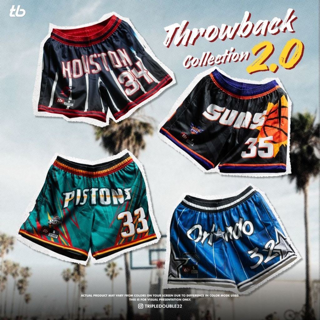 กางเกงพิมพ์ลาย กางเกงขาสั้น กางเกงบาส “TB Throwback Classic 2.0” – โปรปัง