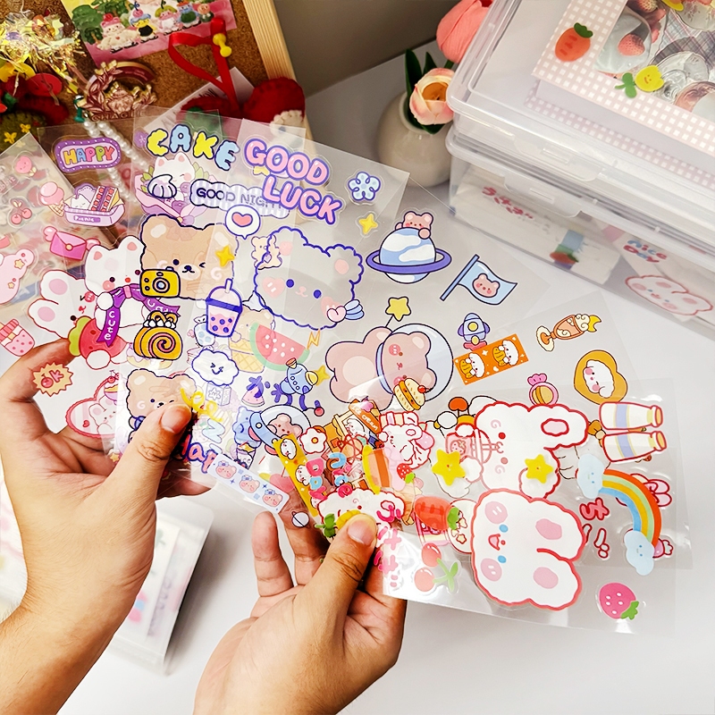สติกเกอร์คาพี น่ารักมากๆ กันน้ำได้ สำหรับติดของใช้ส่วนตัว ตกแต่งสมุด กระติกน้ำ