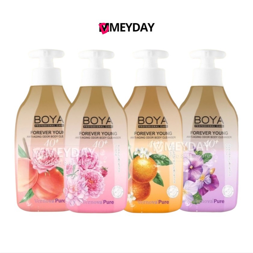 Boya Forever Young Anti-aging Odor Body Cleanser โบย่า ฟอร์เอฟเวอร์ ยัง แอนตี้-เอจจิ้ง ออดอร์ บอดี้ คลีนเซอร์450ml