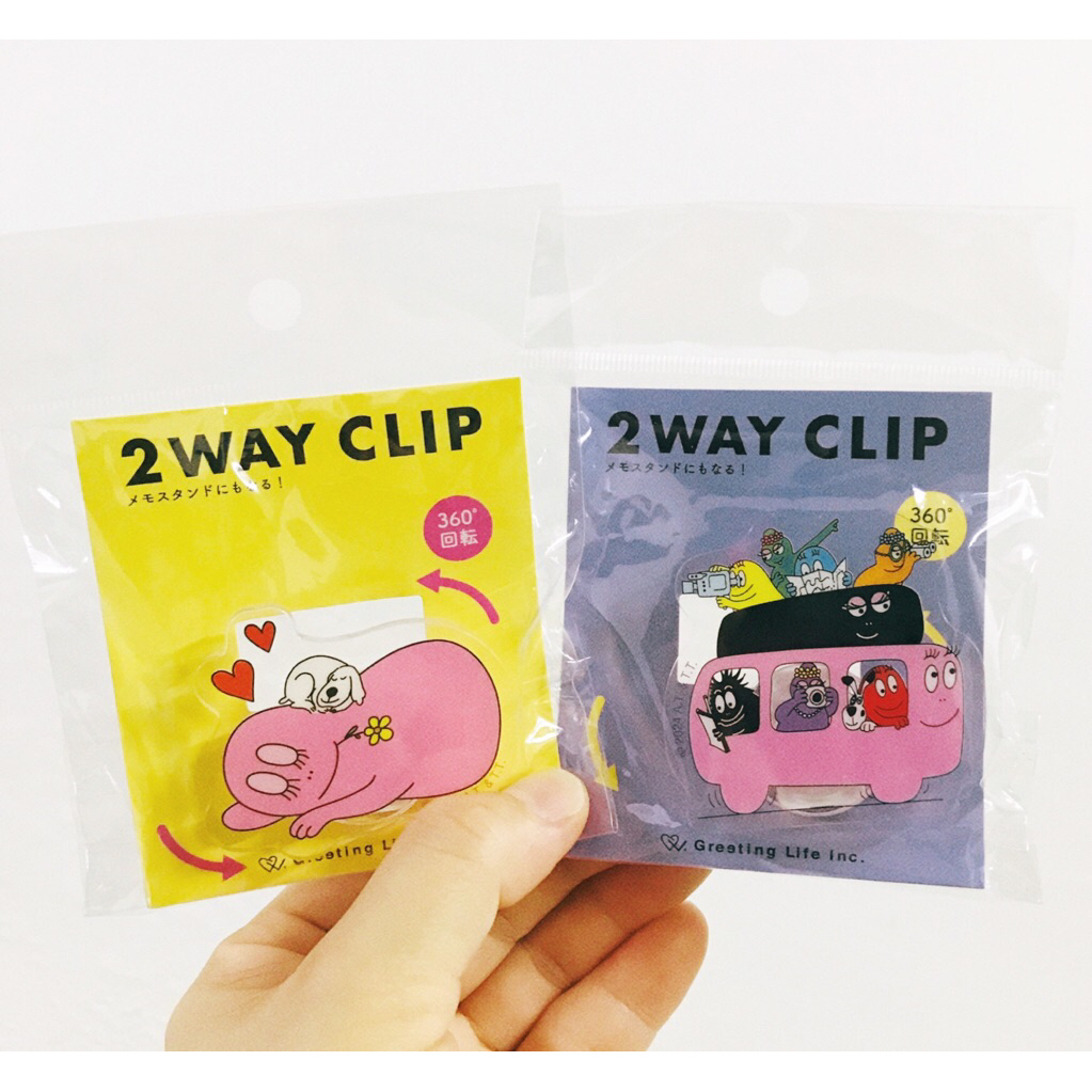 คลิปหนีบอะคริลิก 2ways Clip Barbapapa ราคาถูก Shopee Lazada