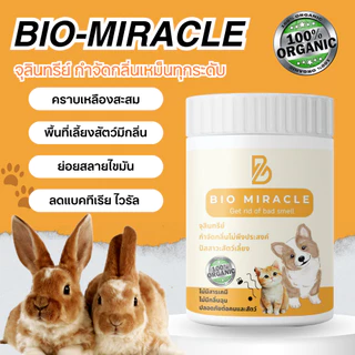 [ โปร 2 กระปุก ] BIO Miracle ไบโอมิราเคิล จุลินทรีย์ ดับกลิ่น ดับกลิ่นฉี่สัตว์ ฉี่หมาแมว กลิ่นเหม็น ไม่อันตรายต่อสัตว์