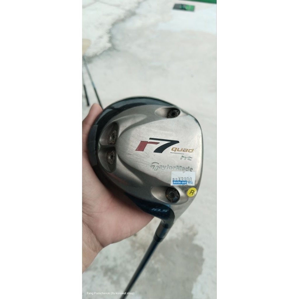ไม้กอล์ฟมือสอง Driver r7 quad ht 10.5° Taylormade/FLEX-R ไม่บุบไม่แตก พร้อมใช้งาน