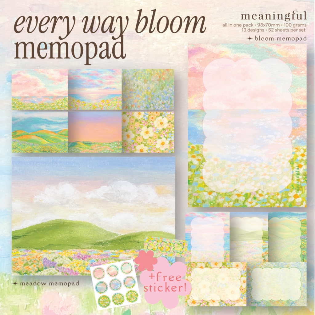 Memo pad / notepad กระดาษโน้ต กระดาษฉีก มีลายให้เลือกเยอะมาก! | Meaningful