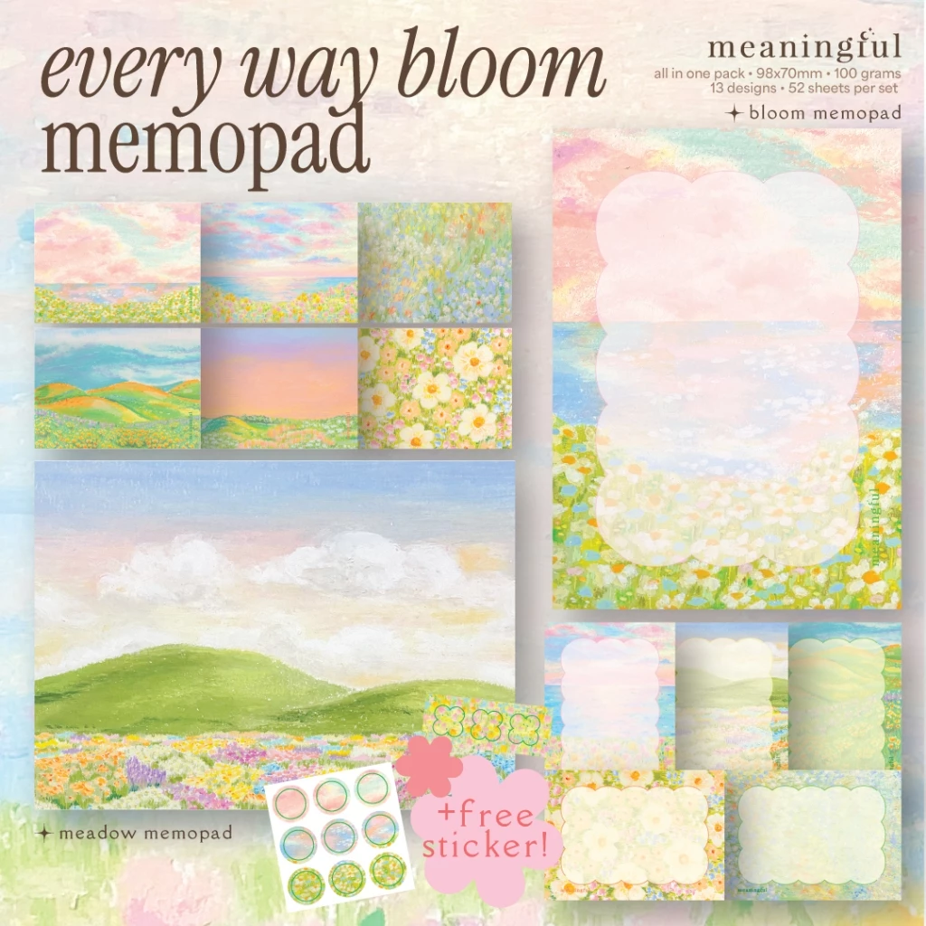 Memo pad / notepad กระดาษโน้ต กระดาษฉีก มีลายให้เลือกเยอะมาก! | Meaningful