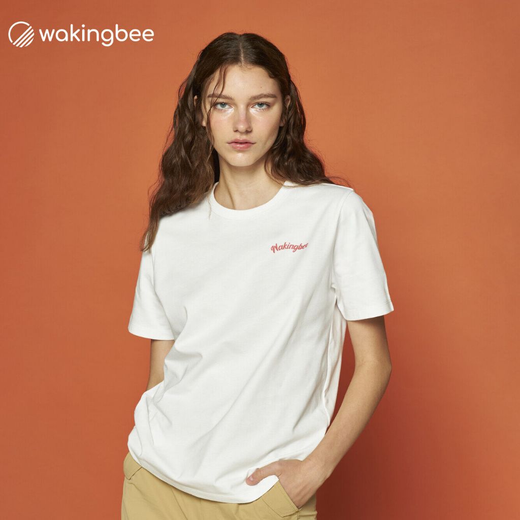 Wakingbee by Mark Kim Two-A-Tee (White) Unisex เสื้อยืด ทรงสวย ผ้าพรีเมี่ยม ไม่หด กันยูวี สกรีนลายคอลเลคชั่นหมากคิม