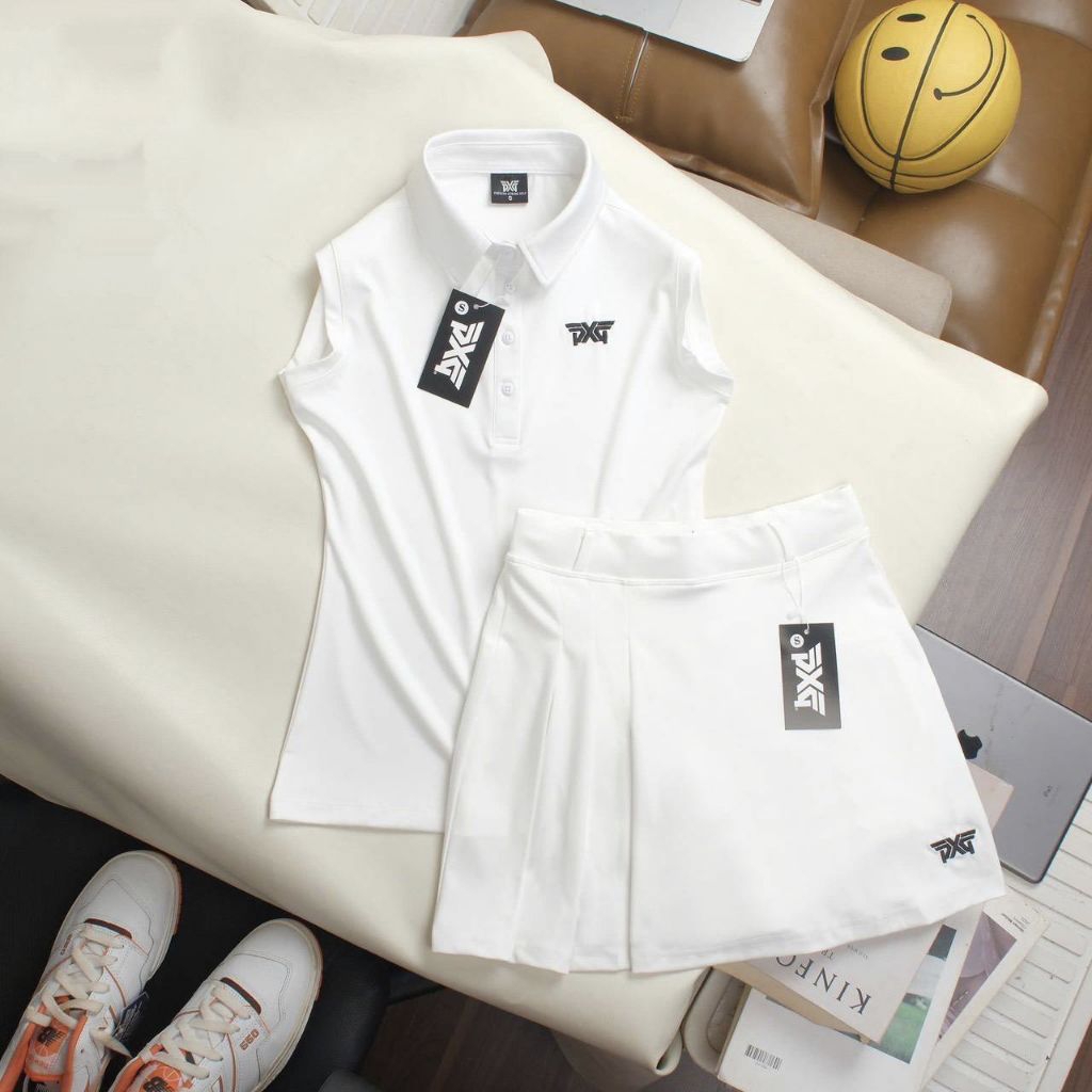 ‼️SALE‼️⛳PXG Golf Set Women's เซ็ทชุดกอล์ฟ/เทนนิส เสื้อ+กระโปรง
