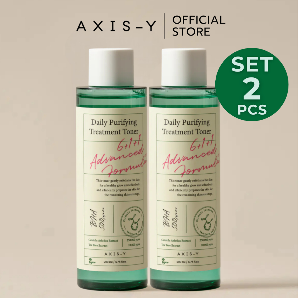[ SET 2 PCS ] AXIS-Y Daily Purifying Treatment Toner 200 ml. เดลี่ เพียวริฟายอิ้ง ทรีทเม้นท์ โทนเนอร์
