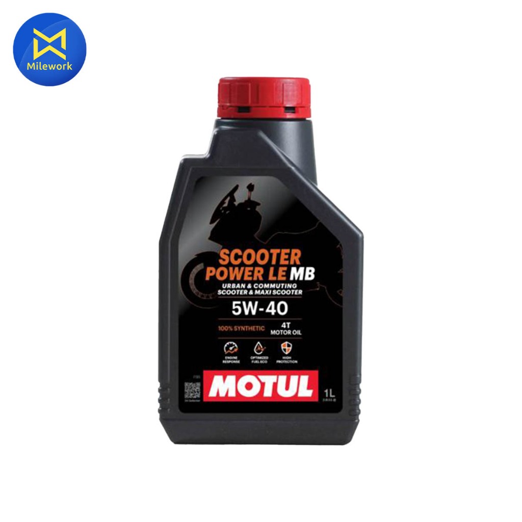 น้ำมันเครื่องมอเตอร์ไซค์ MOTUL-SCOOTER POWER LE(5W40)1L  (113412)