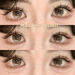 0.00-4.00 Midroo คอนแทคเลนส์ 🤎สีsugar brown บิ๊กอาย Malt Bee…