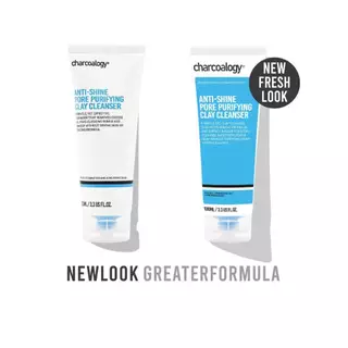 ชาร์โคโลจีโคลนล้างหน้าถ่านไม้ไผ่ คุมมัน ลดสิว Charcoalogy Anti-Shine Pore Purifying Clay Cleanser