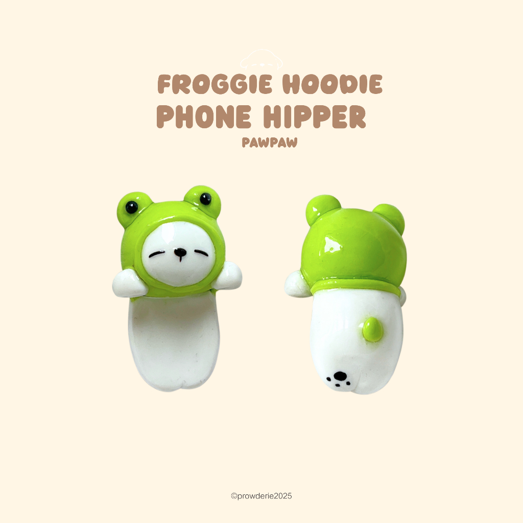 Pawpaw Froggie Hoodie | Phone Hipper (ตัวเกาะมือถือ)