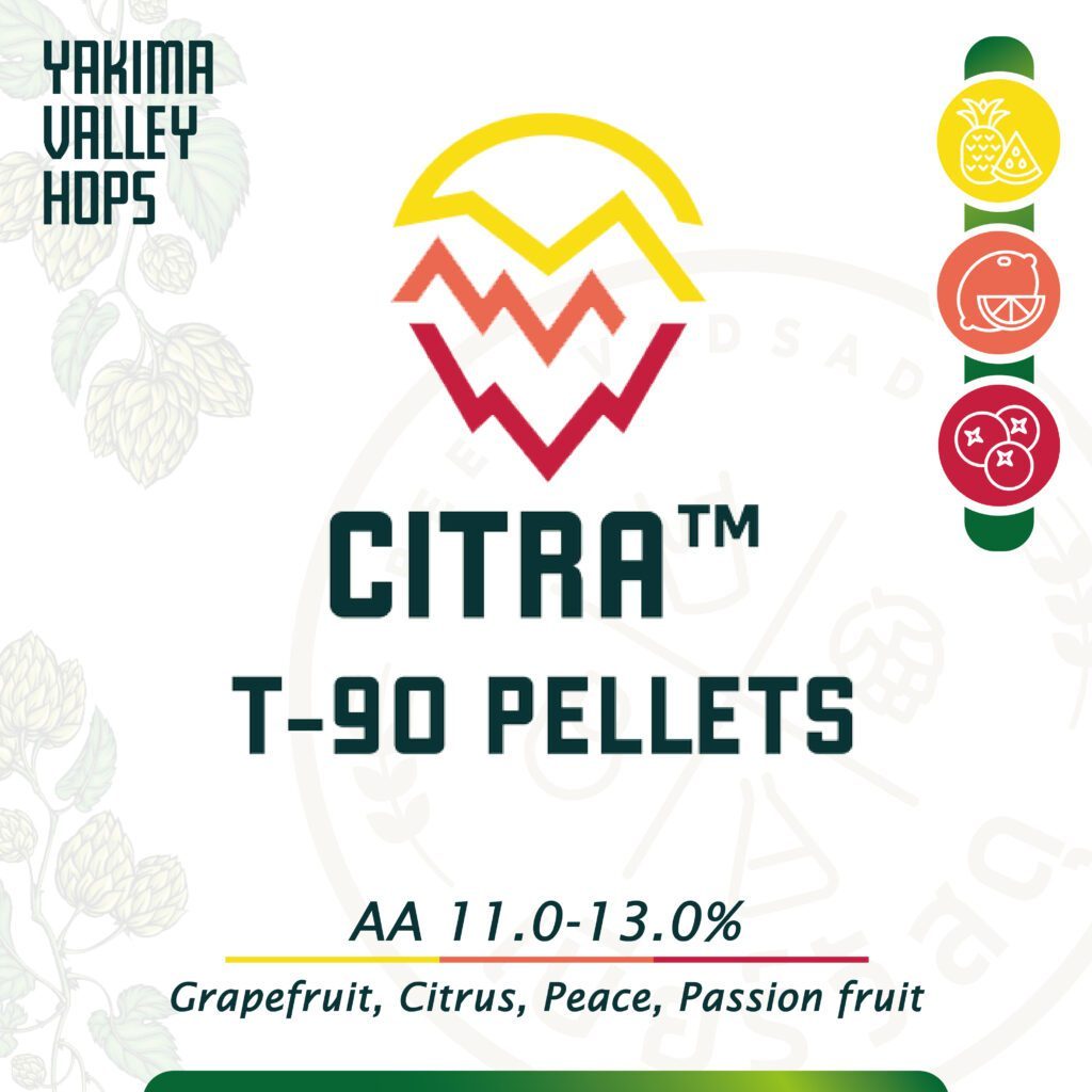 Citra Hops (56g) รสชาติและกลิ่นของส้มที่เข้มข้น