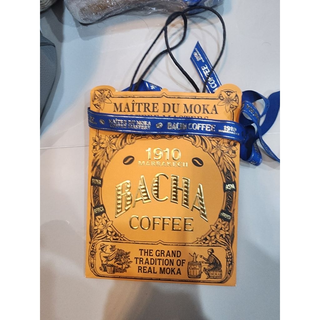 ถุงเปล่า coffee bacha พร้อมริบบิ้น แท้