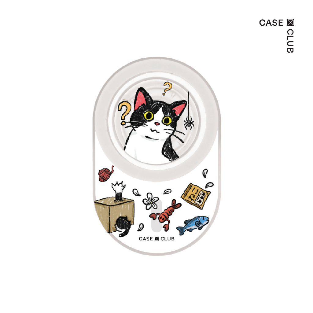 CaseClub Griptok กิฟต๊อก ลาย Bicolor Cat Life