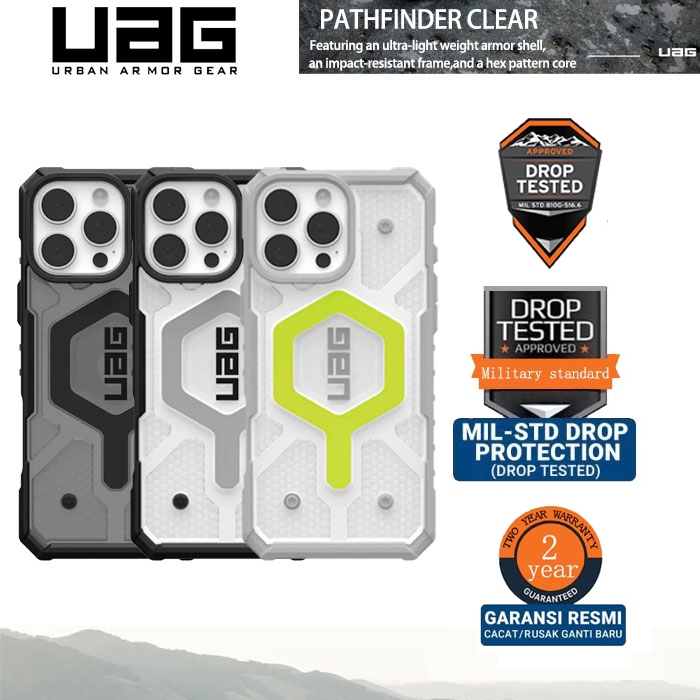 【ของแท้+ส่งทันที】เคส UAG เคสไอโฟน IPhone 16 Pro 16Prom max 14 13 12 15 / 15 Plus / 13 Pro Max รุ่น Pathfinder Clear