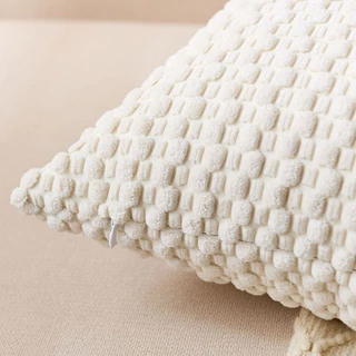 ปลอกหมอนอิงโซฟา ขนลูกฟูก ขนาด 45*45 cm. และ 60*60 cm. Nordic Style คุณภาพดี ตกแต่งบ้าน โรงแรม หมอนอิง สามารถถอดซักได้