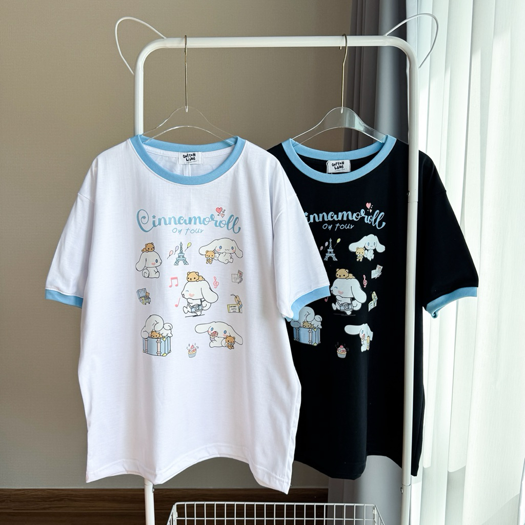 เสื้อยืดโอเวอร์ไซส์ QL ชินนาม่อนรวม