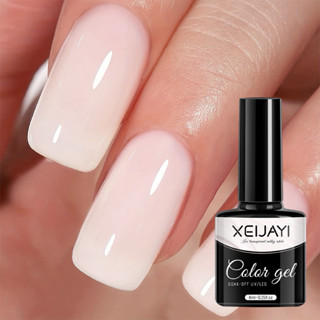 XEIJAYI Color Gel เจลทาเล็บโทนนู้ดขาวนม เนื้อเนียน ฉ่ำเงา ติ…