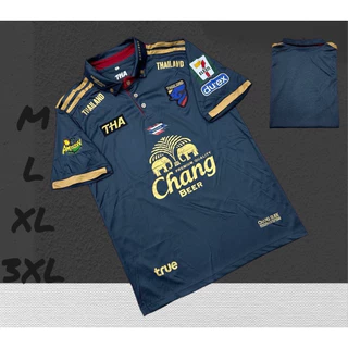 เสื้อบอลเสื้อกีฬามีแค่เสเสื้อผ้านิ่มเย็นใส่สบายขนาดไซร้M L XL 3xLราคาถูก
