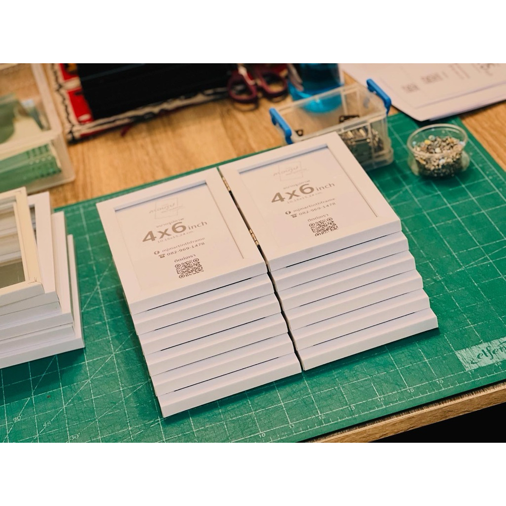 กรอบรูปมินิมอล กรอบรูปบานพับคู่ ขนาด 4x6 นิ้ว •MJMARTINTH FRAME•MINIMAL DOUBLE PHOTO FRAME