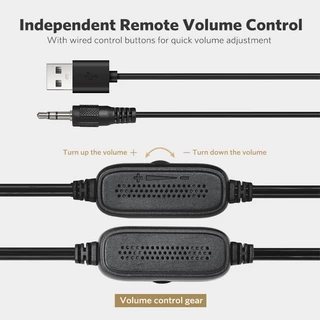 MEEGOO มัลติมีเดีย USB ลำโพงตั้งโต๊ะ เสียง 3.5 มม. เหมาะสำหรับคอมพิวเตอร์ โทรศัพท์มือถือ และแท็บเล็ต
