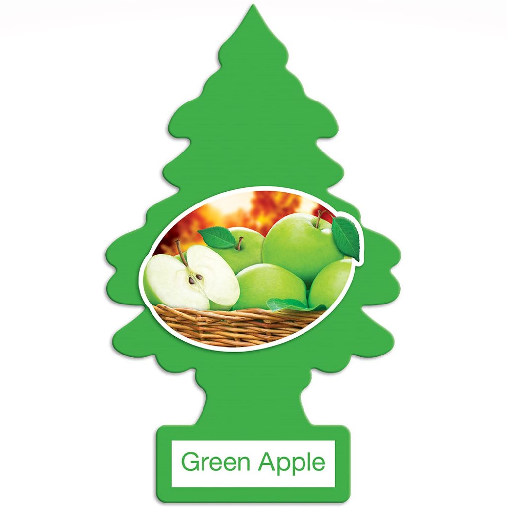 Little Trees แผ่นน้ำหอม ปรับอากาศ กลิ่น แอปเปิ้ลเขียว Green Apple