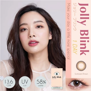 คอนแทคเลนส์รายวัน Jolly Blink (สี Sunkissed, Moony, Earth Grey)-Instant Delivery