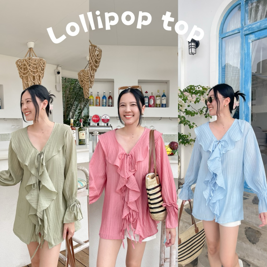 🍭Lollipop top🍭 เสื้อคอระบาย