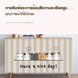 ผ้าม่านสั้นในครัว พร้อมส่ง ป้องกันฝุ่น มีกาวในตัว ผ้าม่านครึ่งหน้าต่าง สไตล์นอร์ดิก แบบเรียบง่าย ผ้าม่านเคาท์เตอร์ครัว
