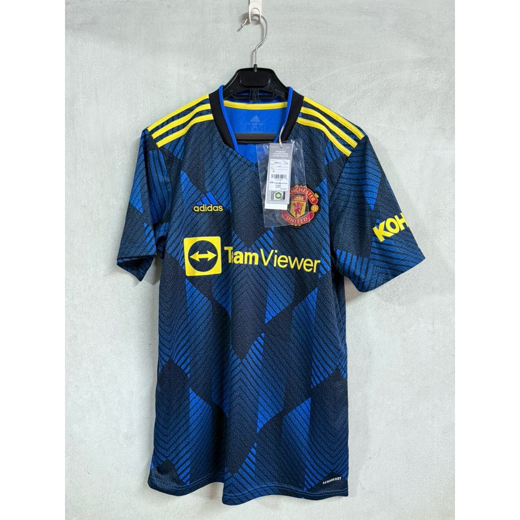 เสื้อบอล แมนยู manchester united แท้ เยือน 3rd ปี 2021-22 ป้ายห้อย