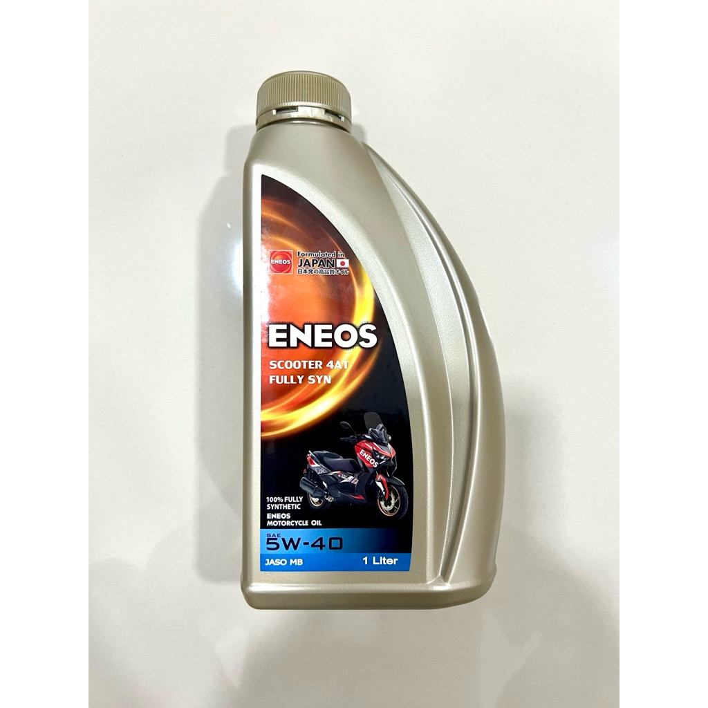 ENEOS SCOOTER 4AT FULLY SYN 5W-40 น้ำมันมอเตอร์ไซด์ สังเคราะห์แท้ 100%  สำหรับเกียร์ออโต้ 0.8L, 1L