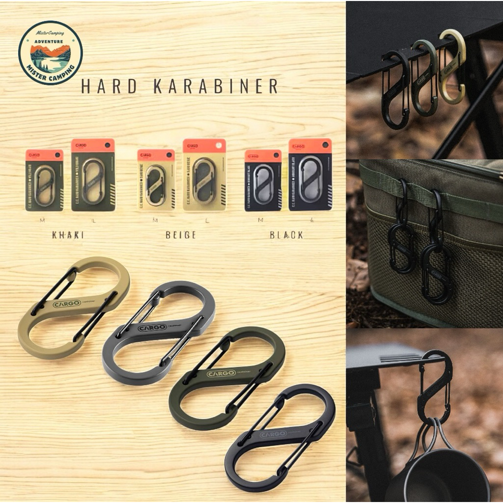 NEW‼️ คาราไบเนอร์ CARGO CONTAINER HARD KARABINER [M] และ ( L )🚀พร้อมส่ง