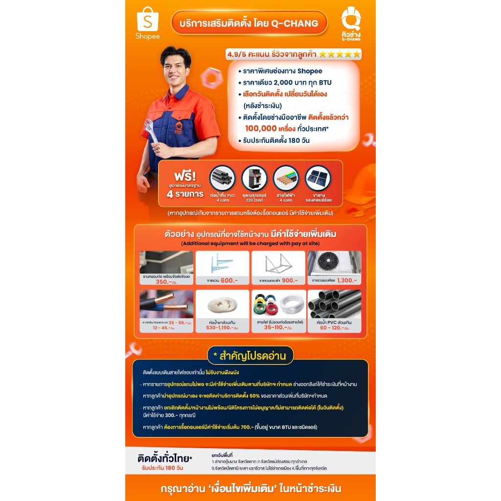 Carrier  Inverter รุ่นใหม่ 42TVEB ( Copper 11 Ion ) เฉพาะเครื่อง+รับการติดตั้งโดย Q-Chang - รูปที่ 6