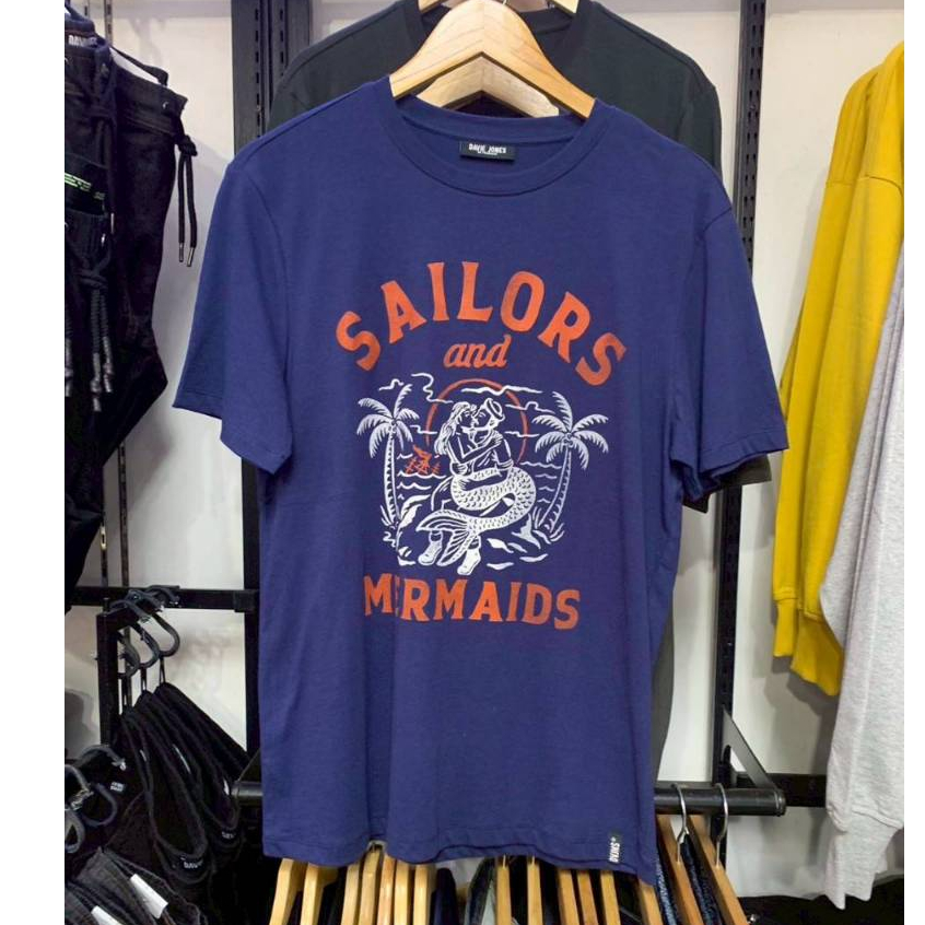 DAVIE JONES เสื้อยืด Logo Regular Fit T-Shirt TB0434