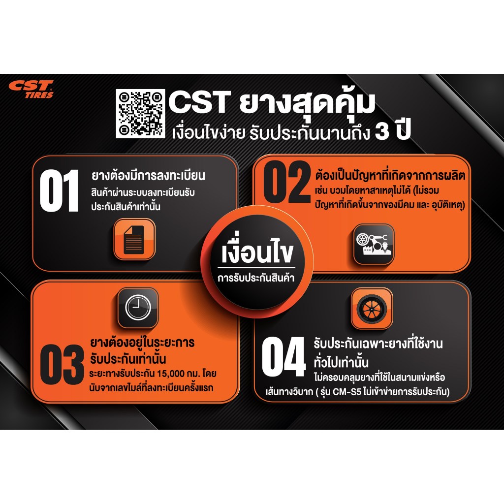 ยางมอเตอร์ไซค์ (CST) CM-S3N  สำหรับรถขนาด 500 CC ขึ้นไป  ขอบ 17 - รูปที่ 7